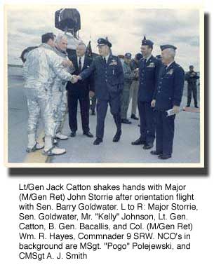 Lt/Gen. Catton Shakes Maj. Storrie's hand